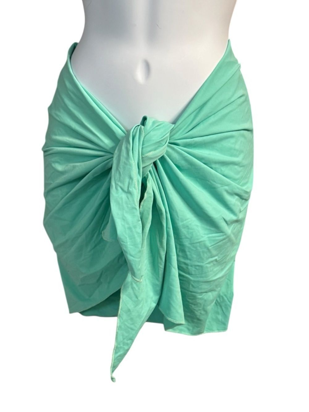 BECCA Mint Green Tie-Front Swim Sarong
